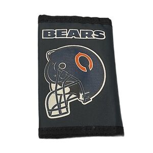 Vintage Chicago Bears trifold wallet fabric Football mens accessories